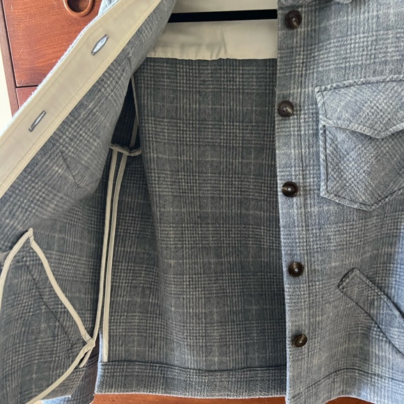 Reformation Baby Blue Wool Coat - Picture 5 of 6